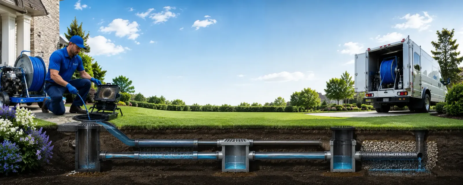 Outdoor drain cleaning information for Cromwell, IA